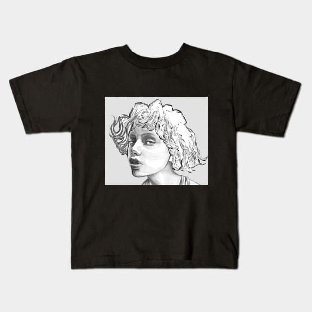 Julie2 Kids T-Shirt by I am001